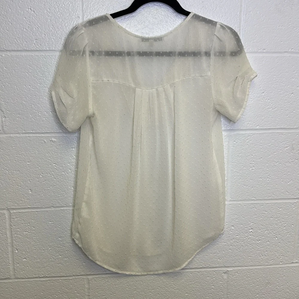 Daniel Rainn Cream V-Neck Blouse - Picture 6 of 9